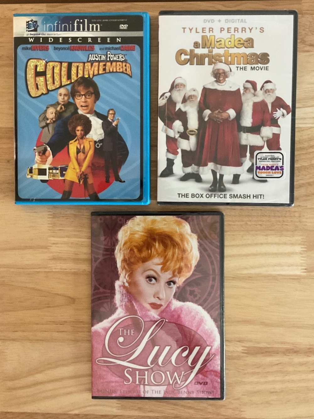 DVD Bundle – Austin Powers Goldmember, Tyler Perry’s Madea Christmas, Lucy Show